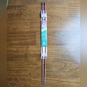 Vintage Majesty Aluminum  Knitting Needles Size 2  14"  Long Pink  Made In USA